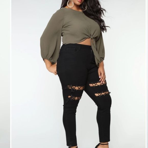 FASHION NOVA - See Ya On The Flip Side Skinny Jean - Picture 4 of 7